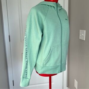Under Armour Light Green Full-Zip Hoodie